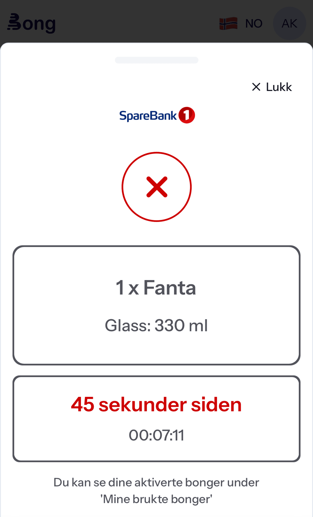 eksempel utgått bong